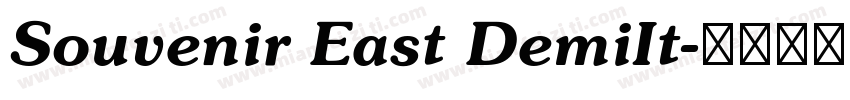 Souvenir East DemiIt字体转换